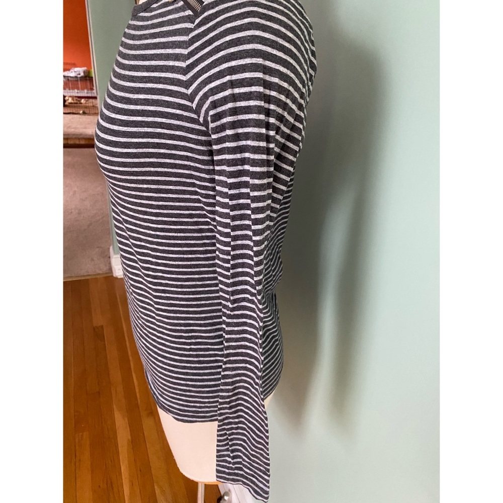 Michael Kors Grey Striped Shirt - Picture 6 of 10